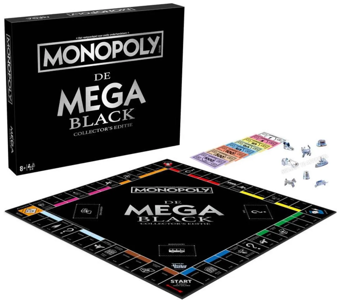Asmodee Monopoly Mega Black Collector's Editie