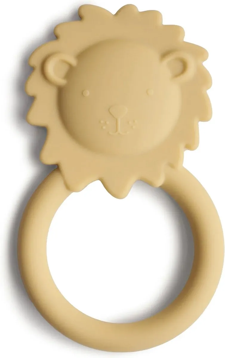 Mushie Siliconen Bijtring Lion