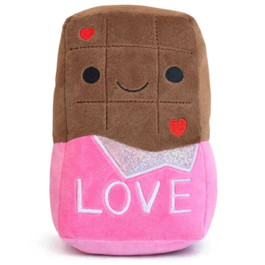 Topknuffels Chocoladereep Squishy Love Pluche 20cm