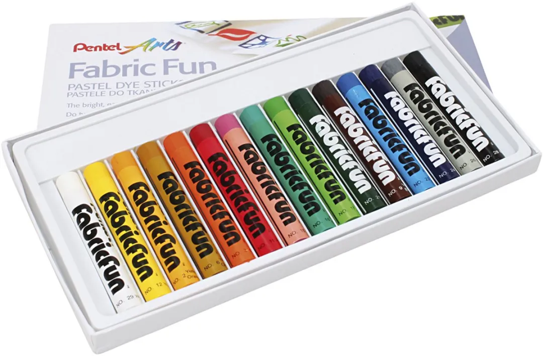Creativ Company Pentel Textielkrijt PTS15 - 15 Kleuren