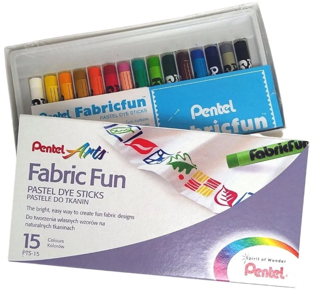 Creativ Company Pentel Textielkrijt PTS15 - 15 Kleuren