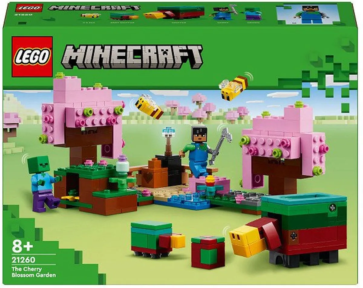 LEGO Minecraft De Kersenbloesemtuin 21260 - 304 Stukken