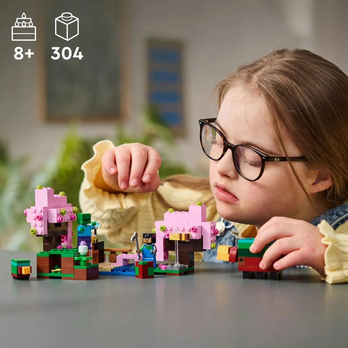 LEGO Minecraft De Kersenbloesemtuin 21260 - 304 Stukken