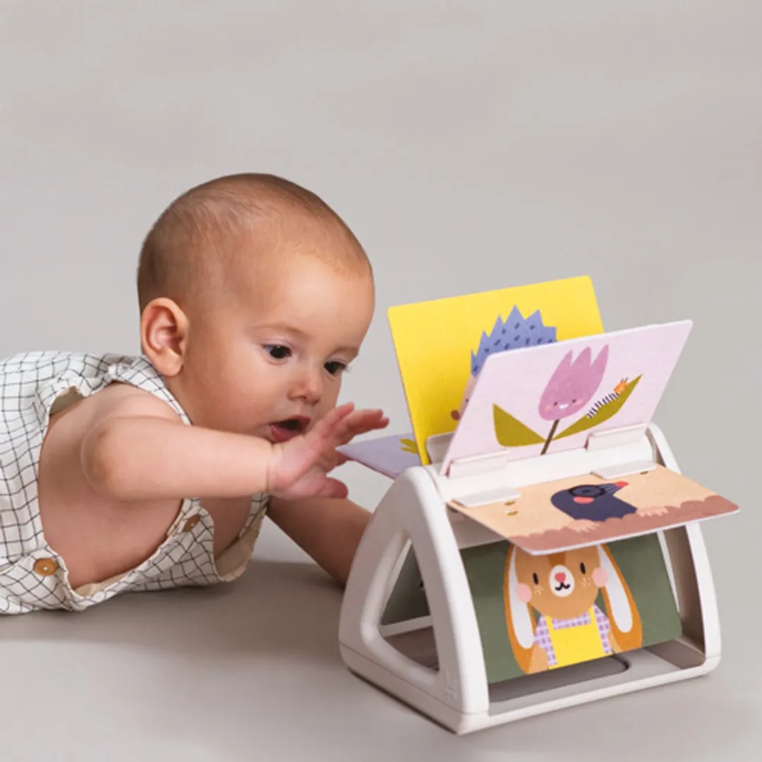 Taf Toys Urban Garden Tummy Time Spinning Boek - Grijs