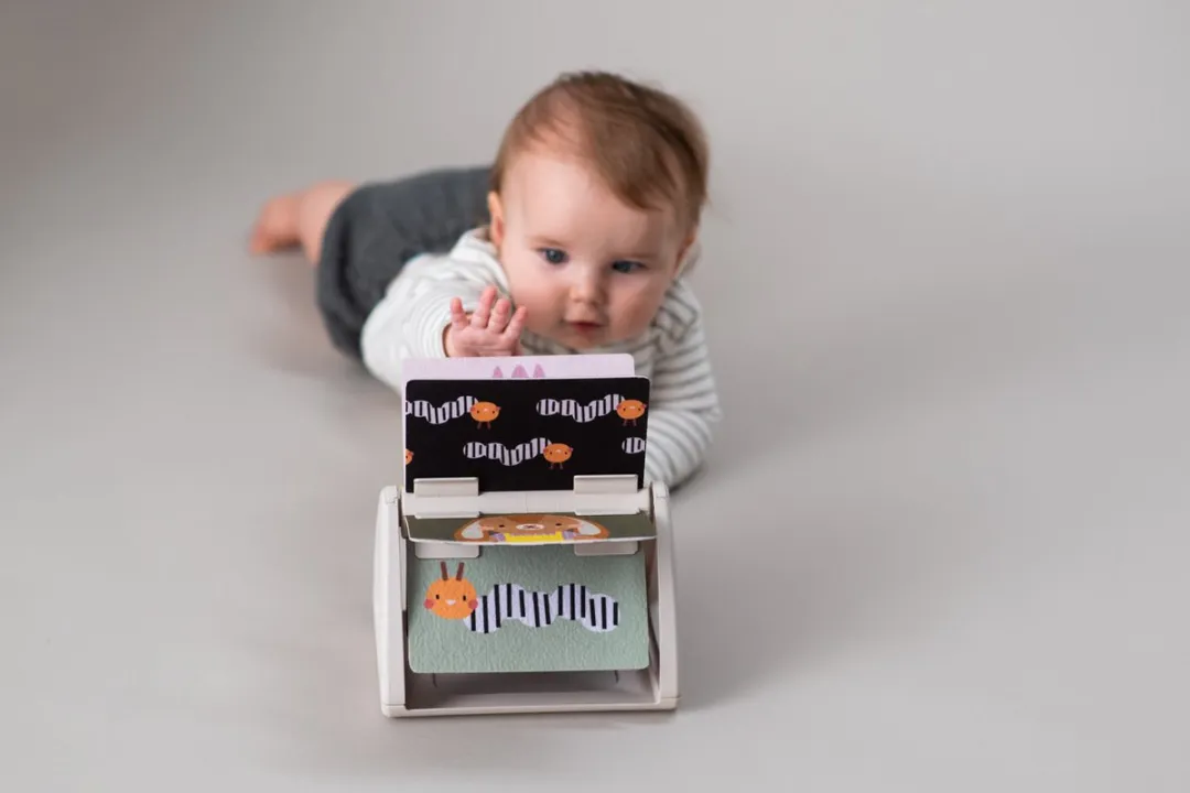 Taf Toys Urban Garden Tummy Time Spinning Boek - Grijs