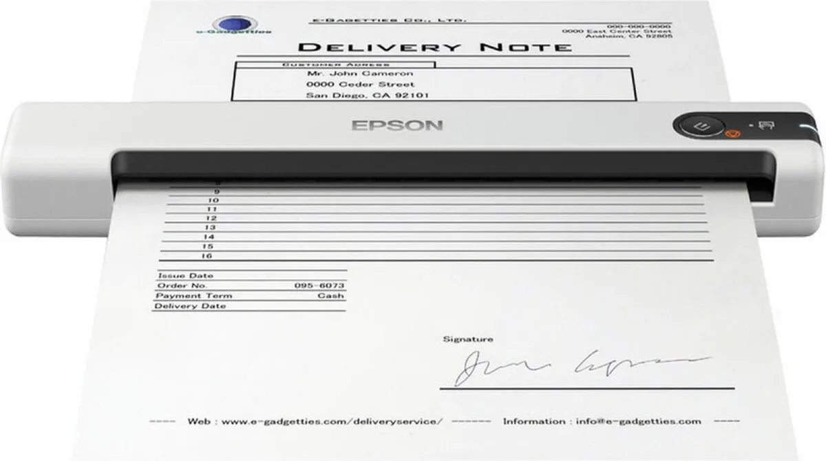 Epson WorkForce DS-70 Mobiele Scanner - A4 - Wit