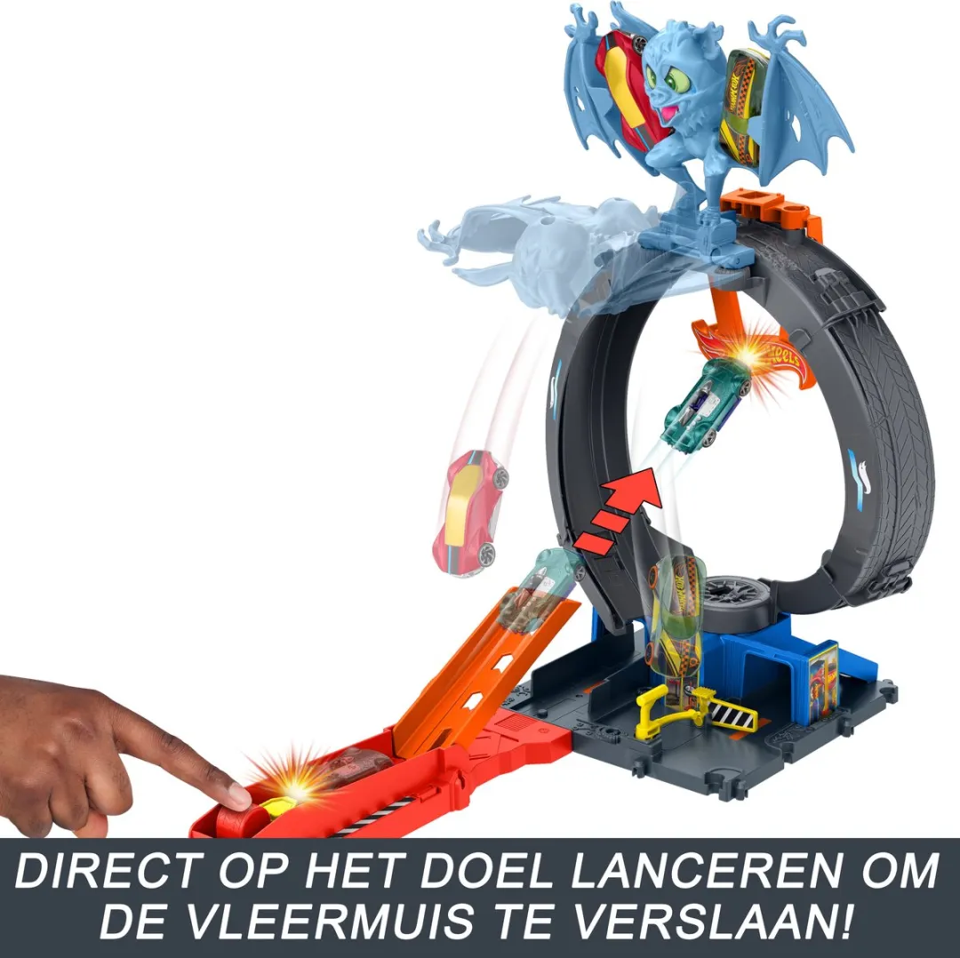 Hot Wheels City Vleermuisaanval Looping HTN78 - Multicolor