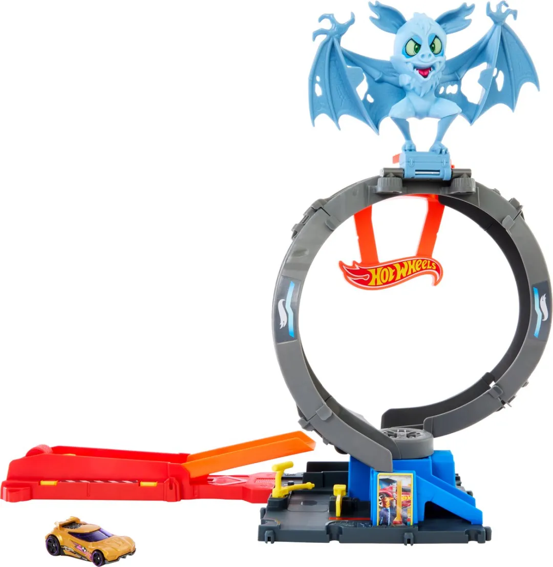 Hot Wheels City Vleermuisaanval Looping HTN78 - Multicolor
