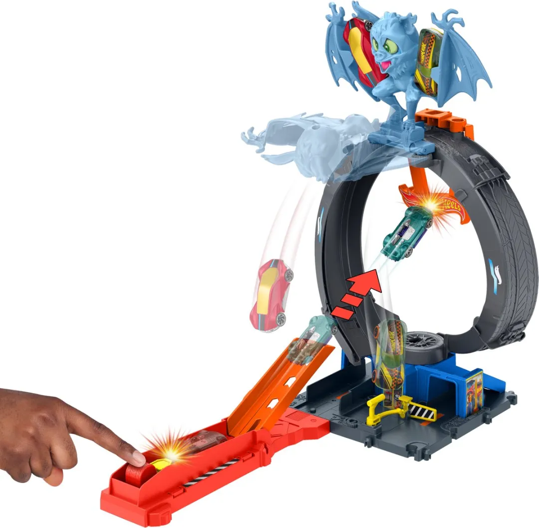 Hot Wheels City Vleermuisaanval Looping HTN78 - Multicolor - afbeelding 6 van 6