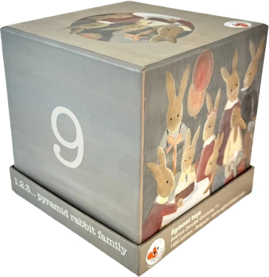 Egmont Toys Stapelkubussen Familie Konijn ET570037 - Meerkleurig