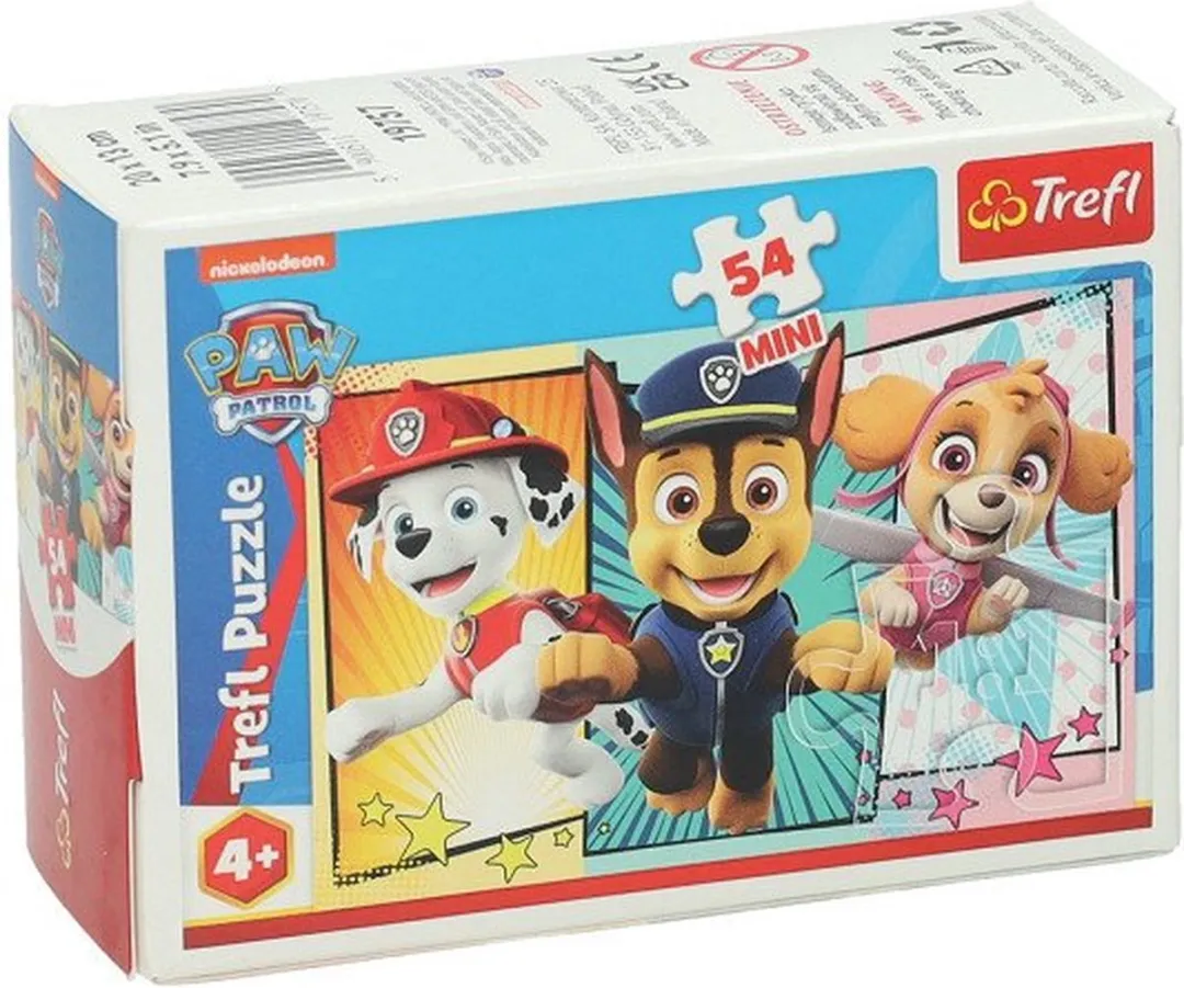 Trefl Paw Patrol Mini Puzzel 54 Stuks - Meerkleurig