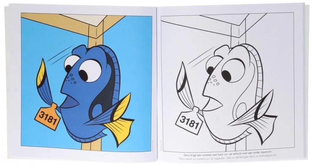 Disney Color Fun Finding Dory Kleurboek - 36 Pagina's - Multicolor