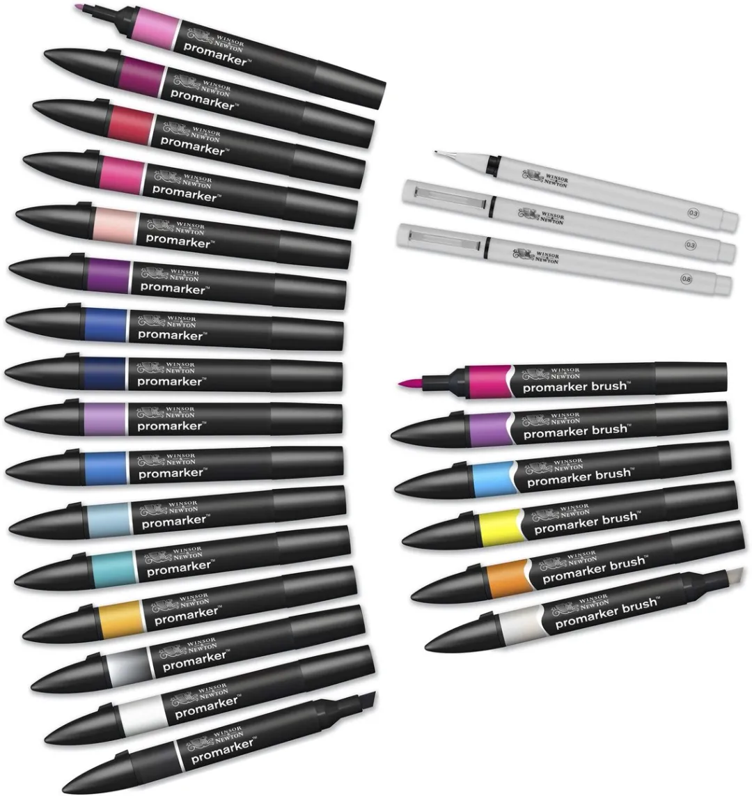 Winsor & Newton Promarker Brush Lettering Set - 26-delig