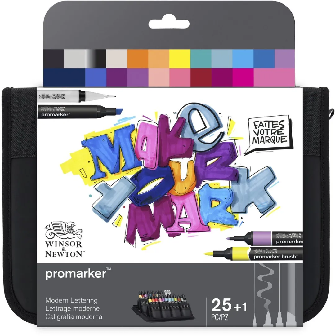 Winsor & Newton Promarker Brush Lettering Set