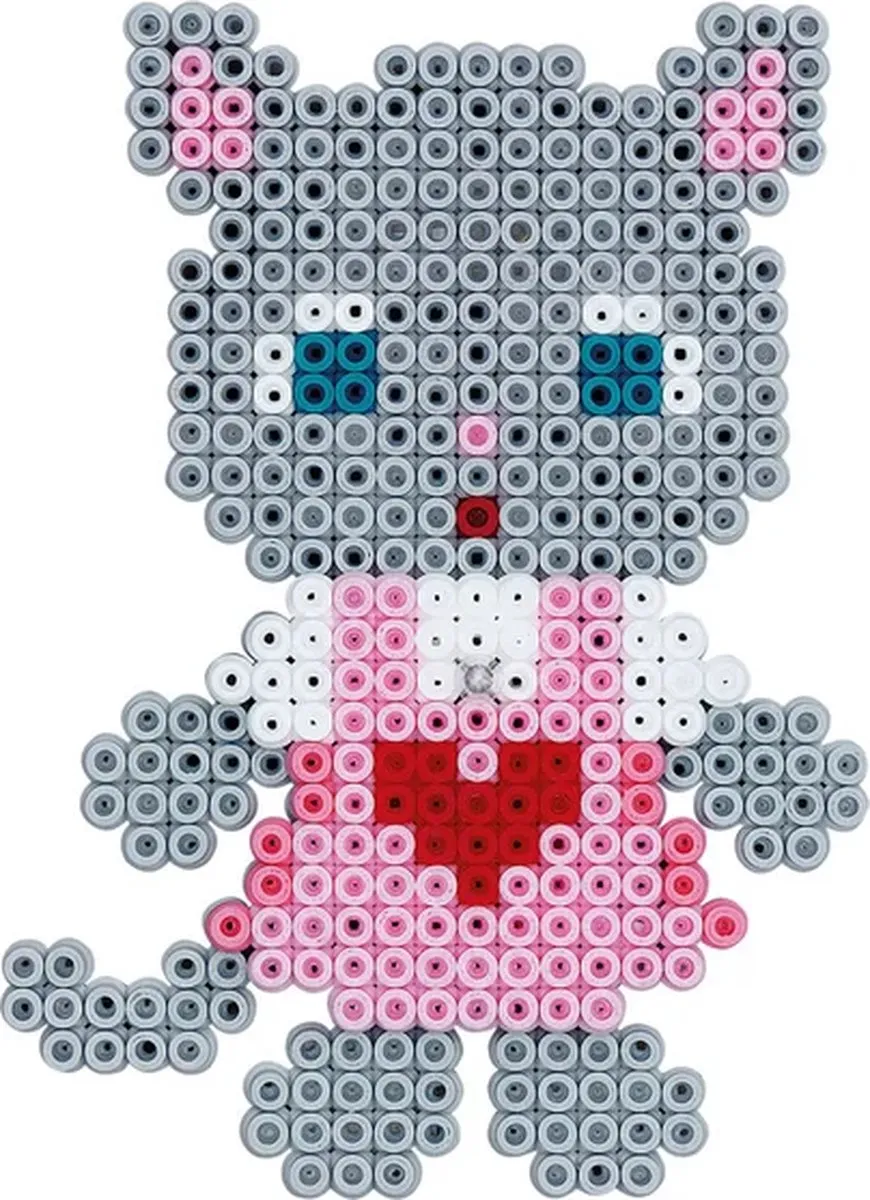 Hama Strijkkralen Kattenverkleedset - 2.500 Kralen - 6 Kleuren