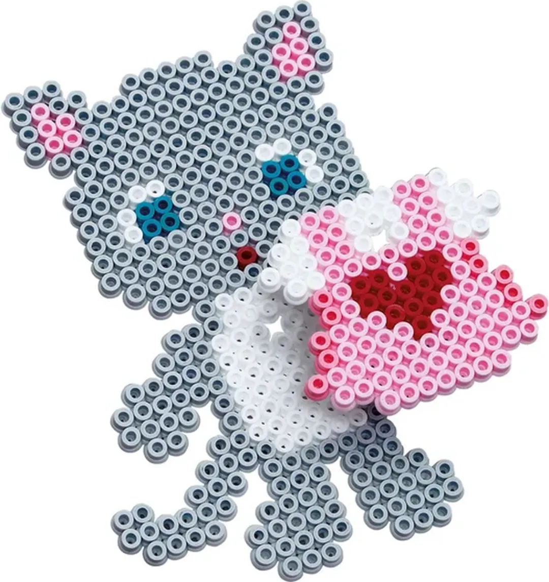 Hama Strijkkralen Kattenverkleedset - 2.500 Kralen - 6 Kleuren