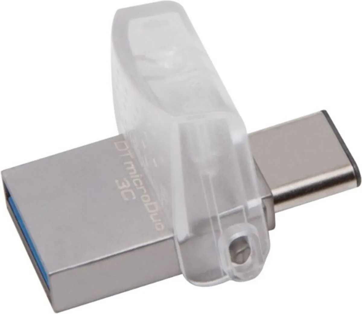 Kingston DataTraveler MicroDuo 3C DTDUO3CG3/128GB - 128GB - Grijs