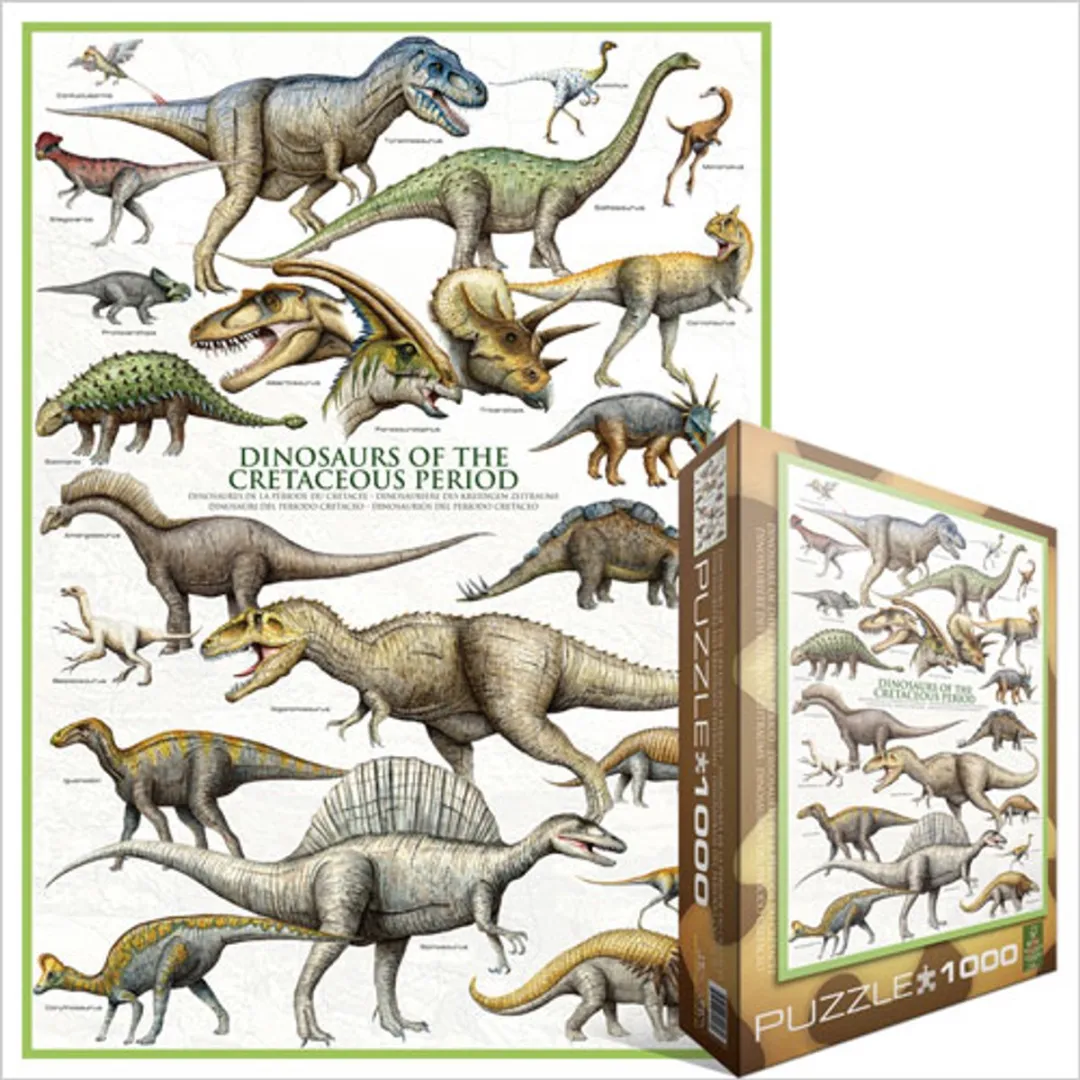 Eurographics Dinosaurs of the Cretaceous Puzzel 1000 Stuks - Meerkleurig