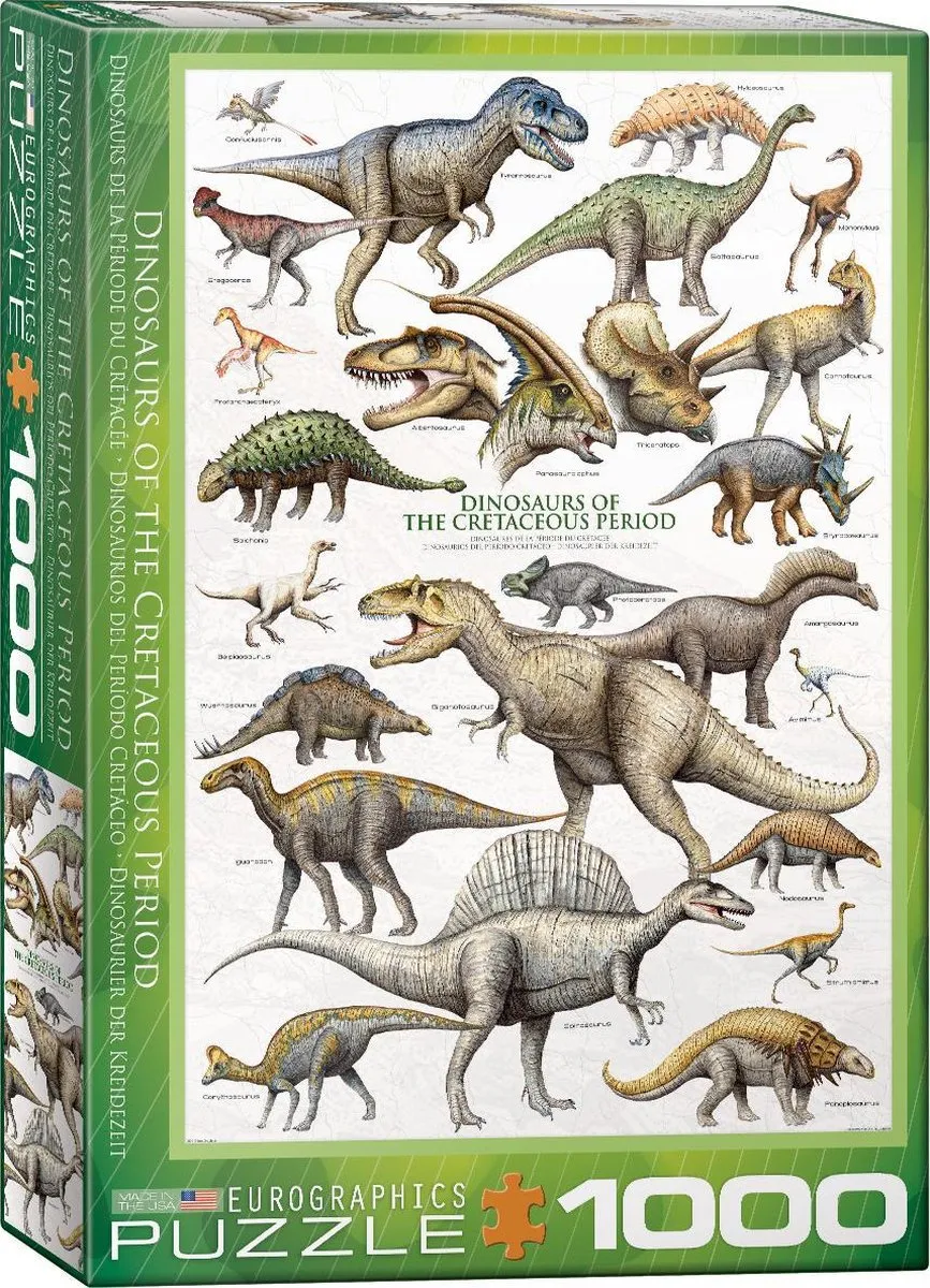 Eurographics Dinosaurs of the Cretaceous Puzzel 1000 Stuks