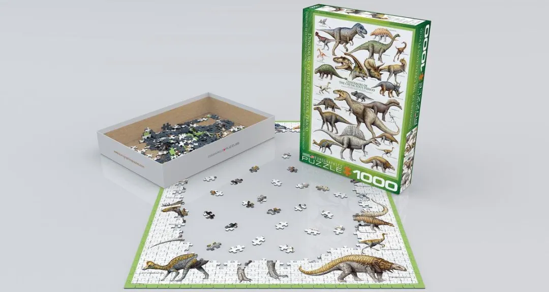 Eurographics Dinosaurs of the Cretaceous Puzzel 1000 Stuks - Meerkleurig