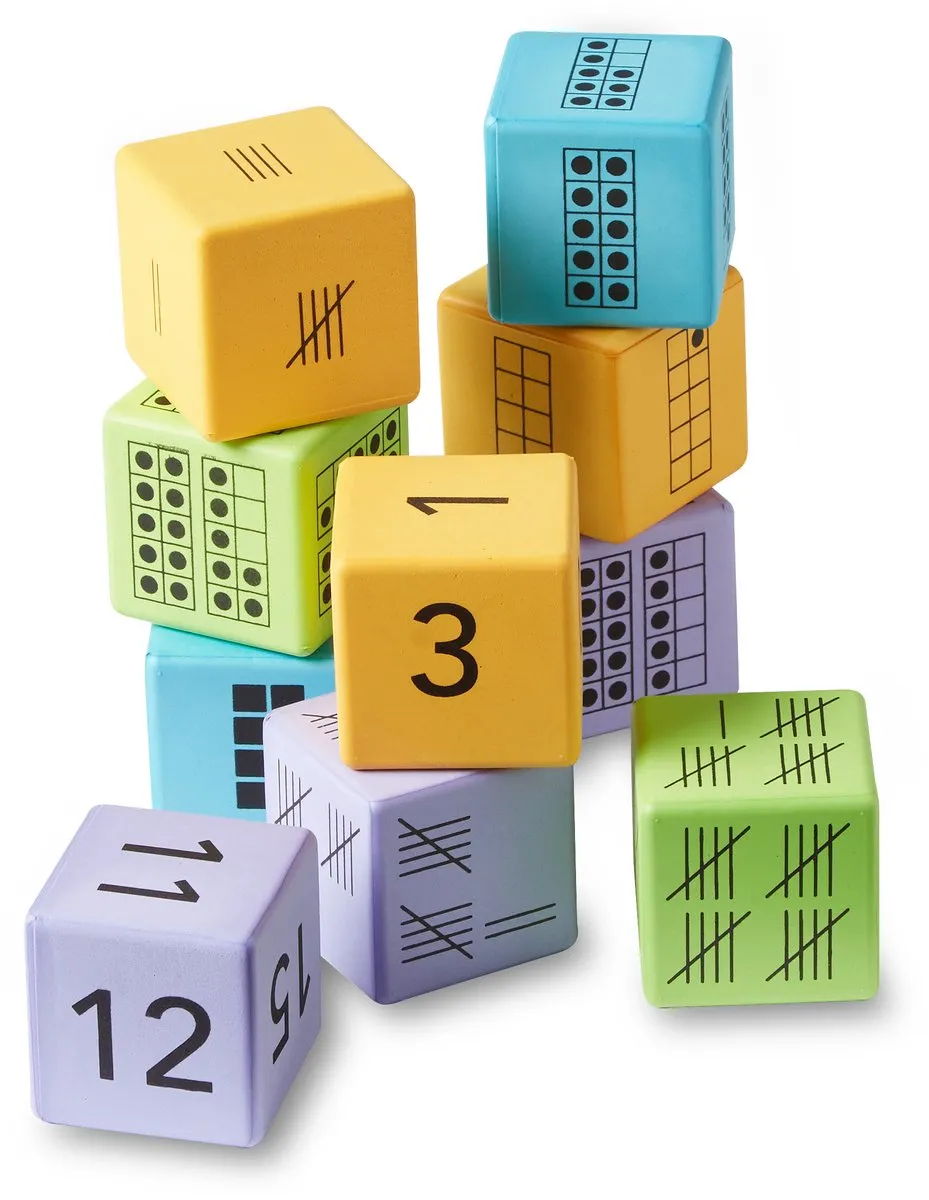 Learning Resources XL Foam Dobbelstenen Getallen