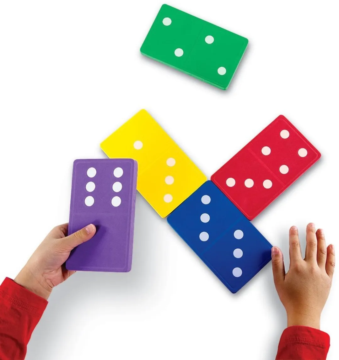 Learning Resources Jumbo Foam Domino Stenen 28 Stuks
