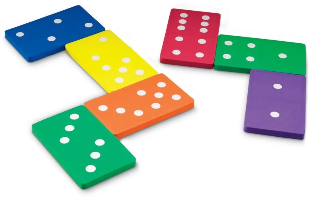 Learning Resources Jumbo Foam Domino Stenen 28 Stuks