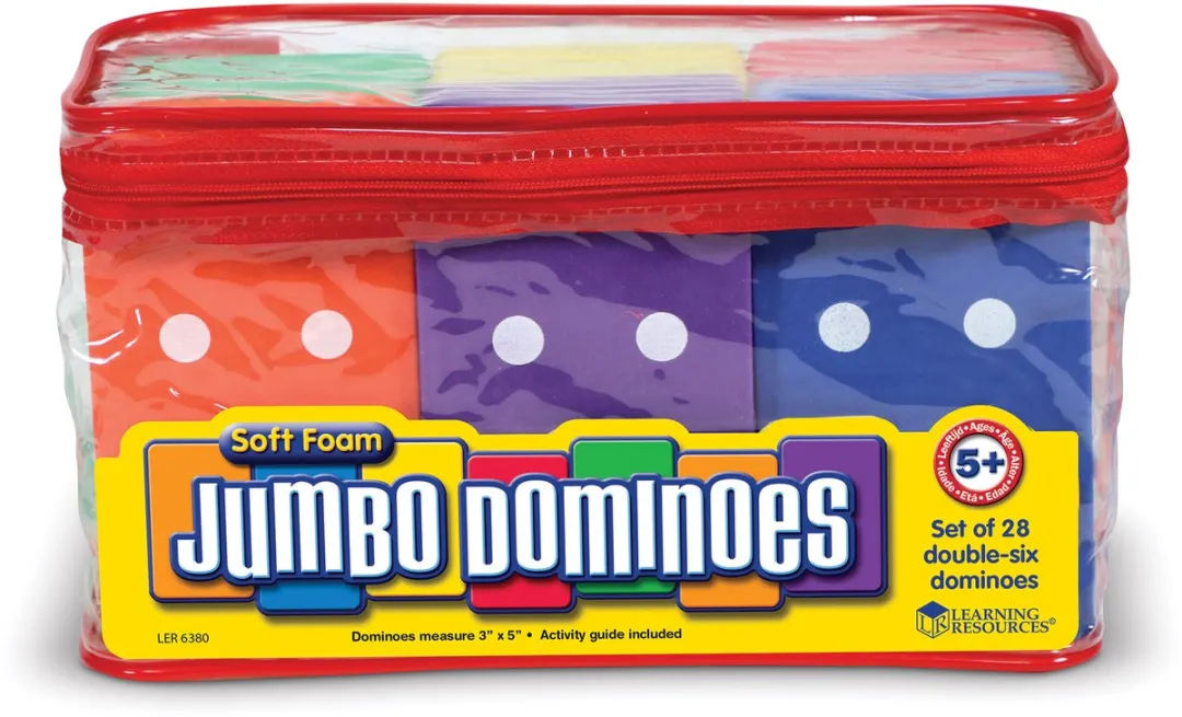Learning Resources Jumbo Foam Domino Stenen 28 Stuks