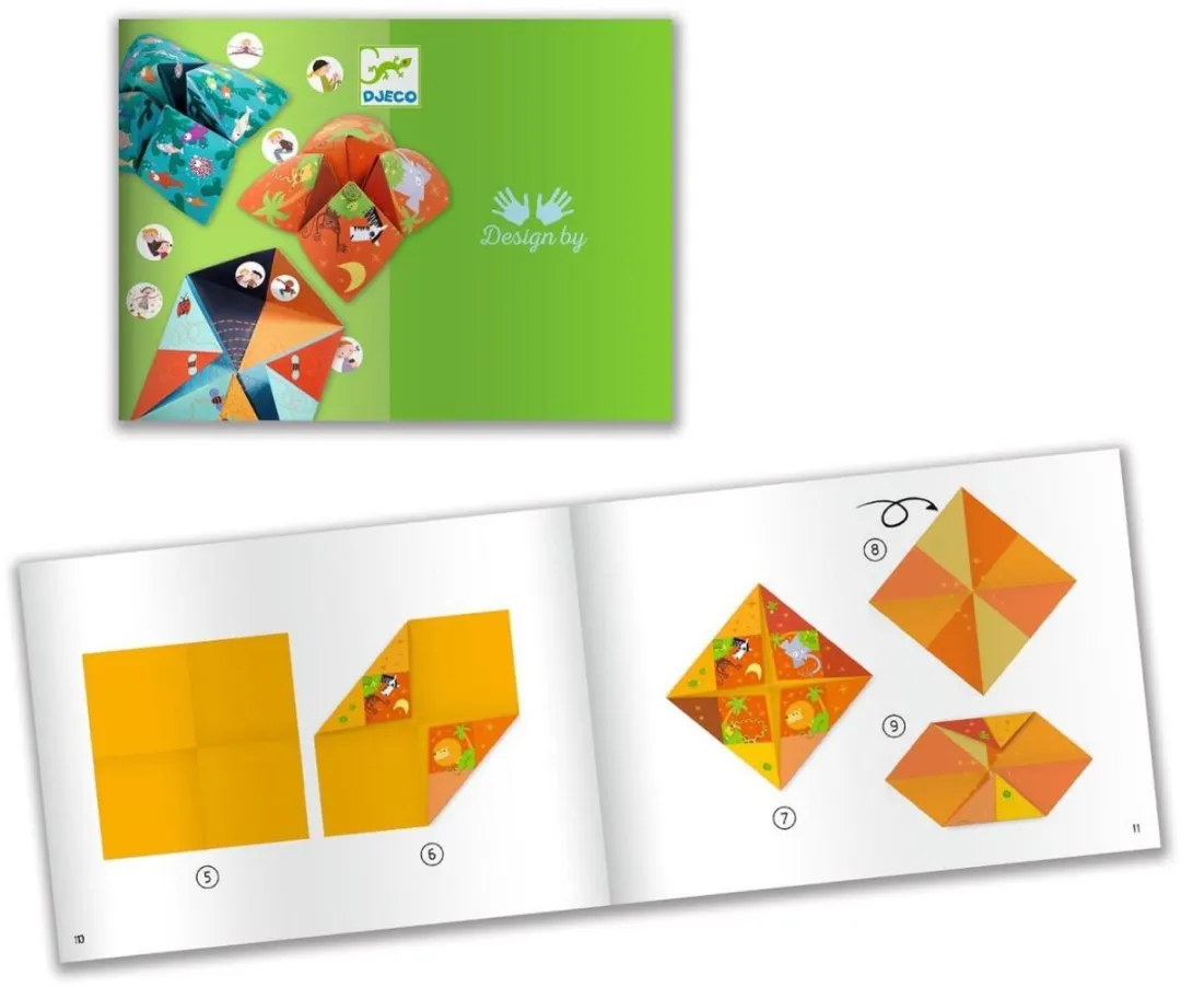 Djeco Origami Vouwspel Dieren - Multicolor