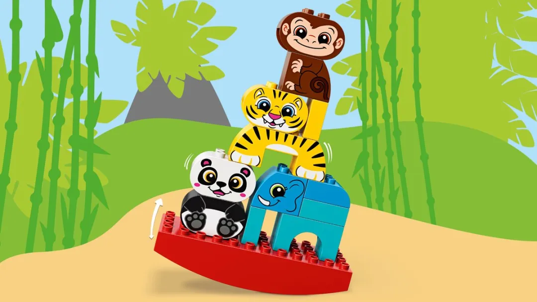 LEGO My First Balancing Animals - 15 Stukken - Groen