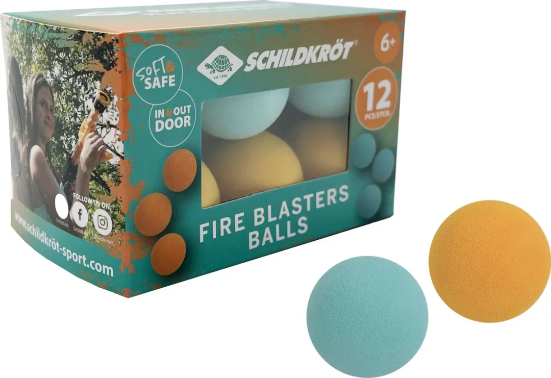 Schildkröt Fire Blaster 970331 Vervangende Foam Ballen - 12 Stuks - Meerkleurig