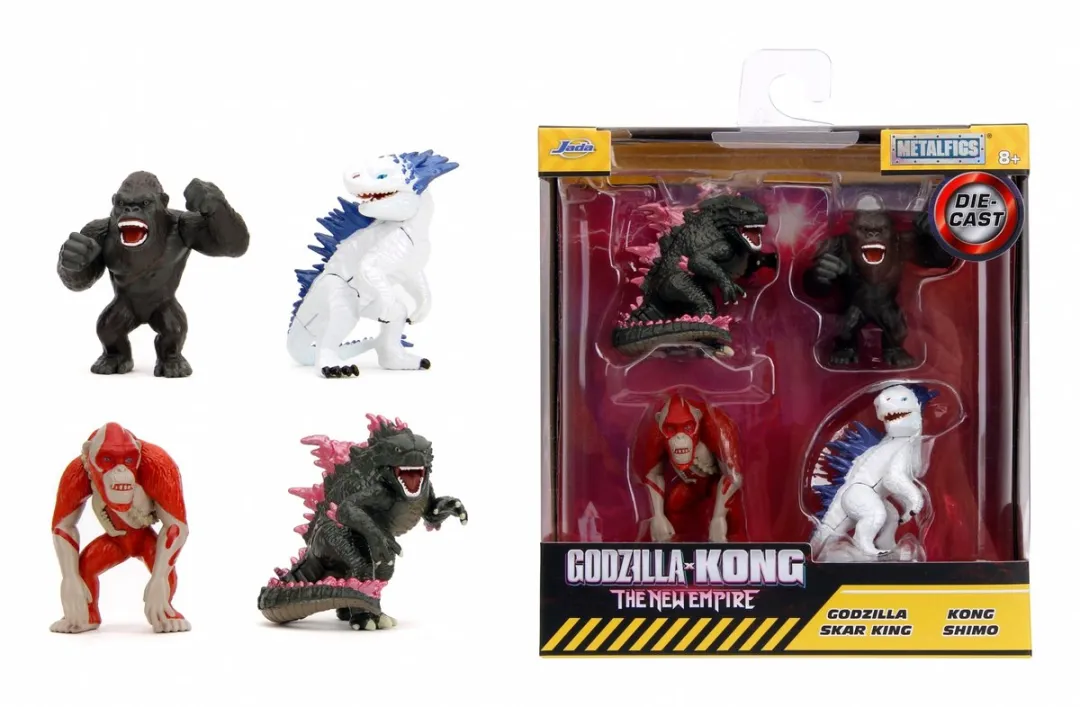 Jada Toys Godzilla Nano Metalfigs 4-Pack - 4cm - Multi