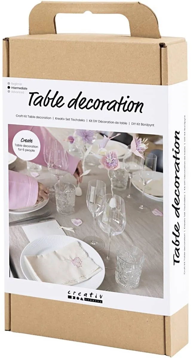 Creativ Company Hobbyset Tafeldecoratie Pastelkleuren - Meerkleurig