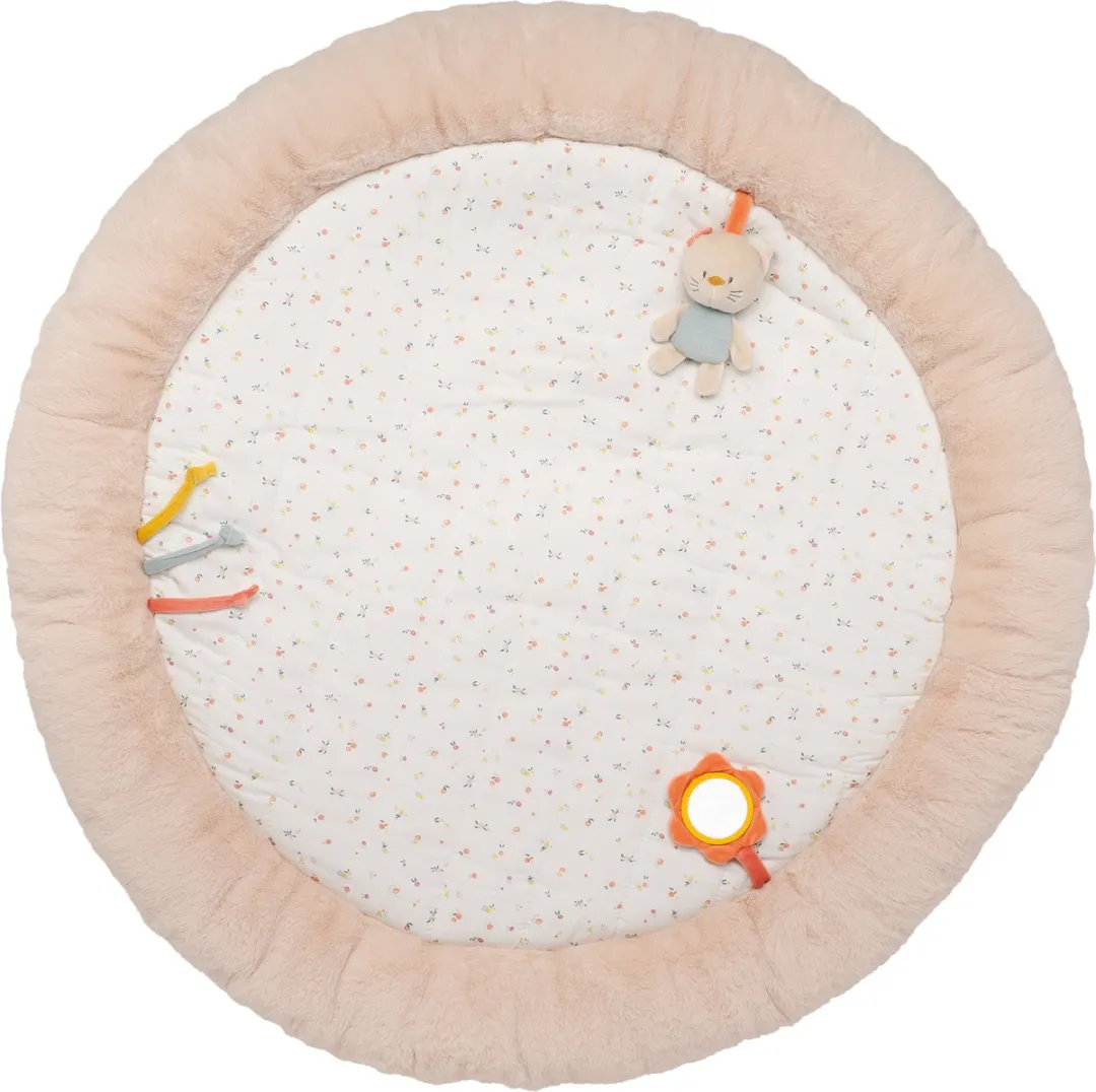 Nattou Mila Lana Zoe Speeltapijt 90x90cm - Zand Beige