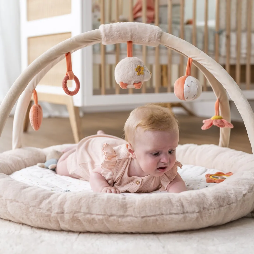 Nattou Mila Lana Zoe Speeltapijt 90x90cm - Zand Beige