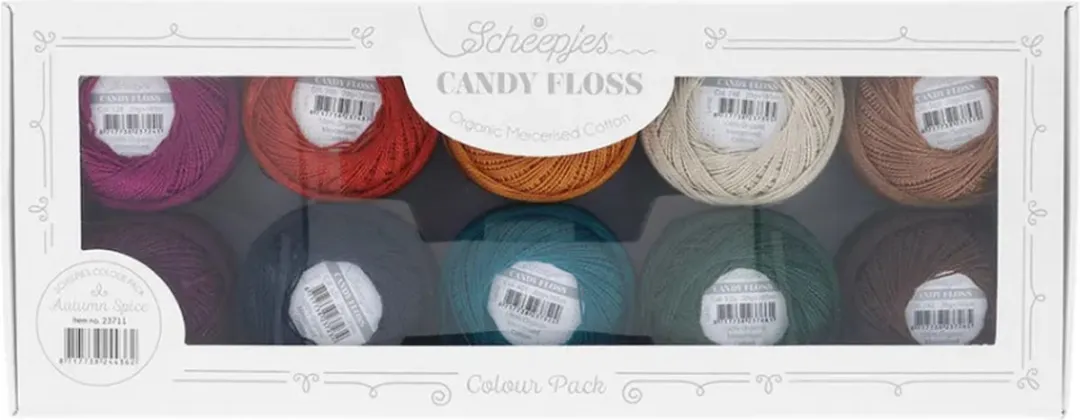 Scheepjes Candy Floss 10x20g AUTUMN SPICE - 10 Kleuren
