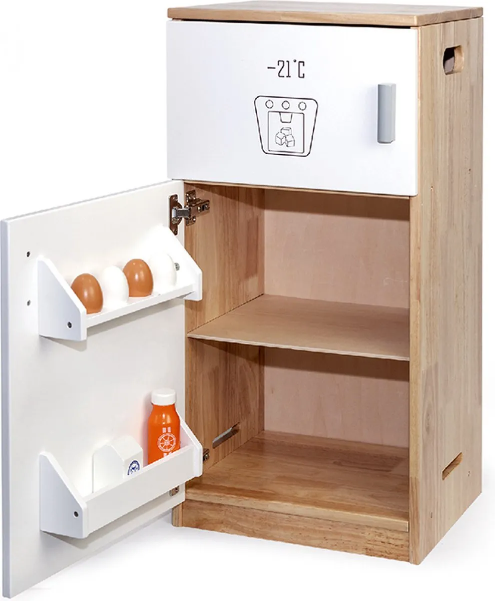 Vigatoys Houten Speelkeuken Luxe 6-delig Wit/Naturel