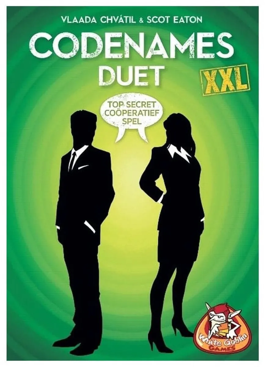 White Goblin Games Codenames Duet XXL Gezelschapsspel - 2-4 Spelers