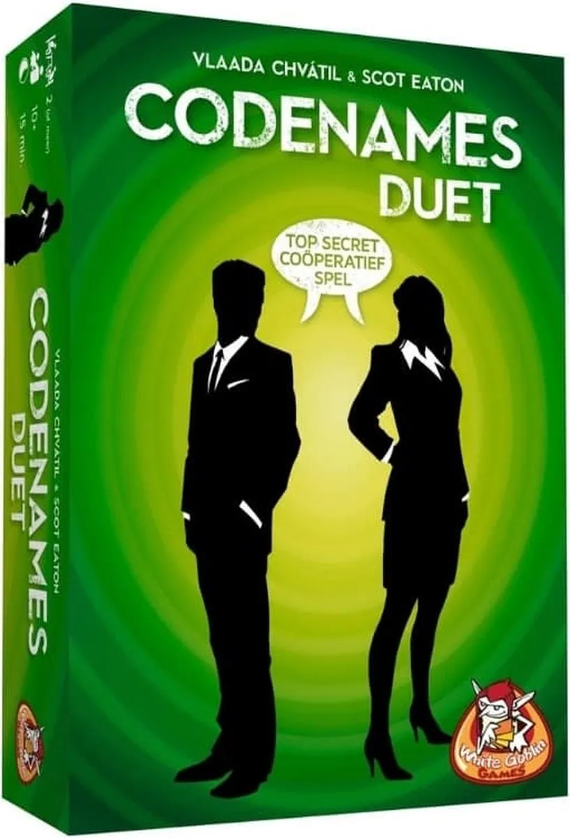 White Goblin Games Codenames Duet XXL Gezelschapsspel - 2-4 Spelers