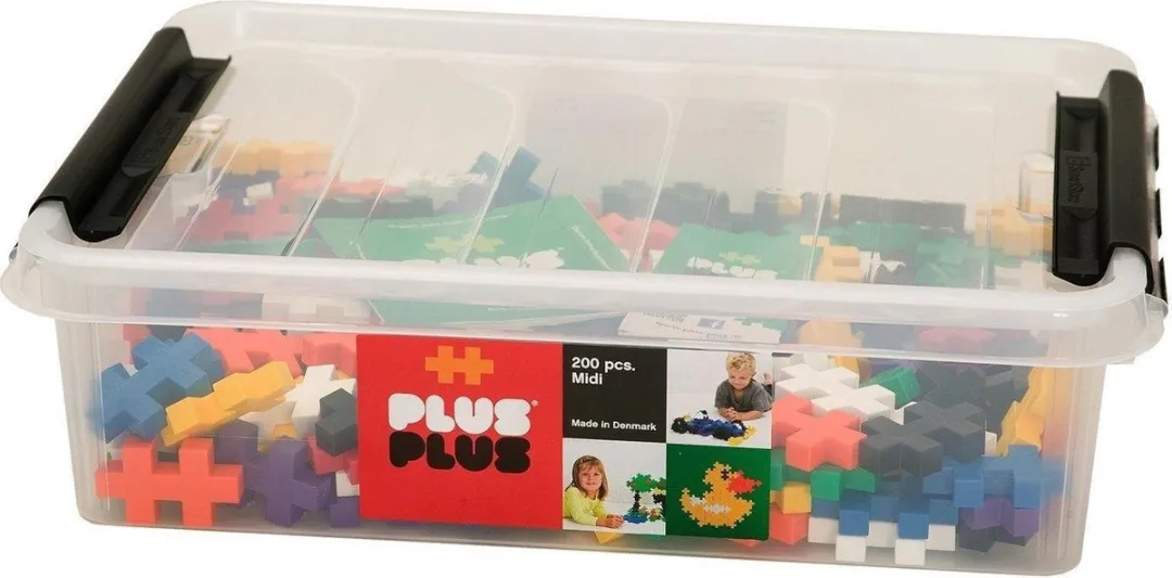 Plus-Plus Midi Basic Bouwstenen 200 Stuks - Multicolor