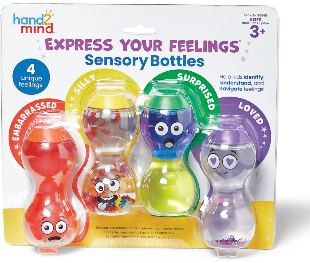 Learning Resources Sensorische Flessen Emoties - 1 Stuk - Meerkleurig