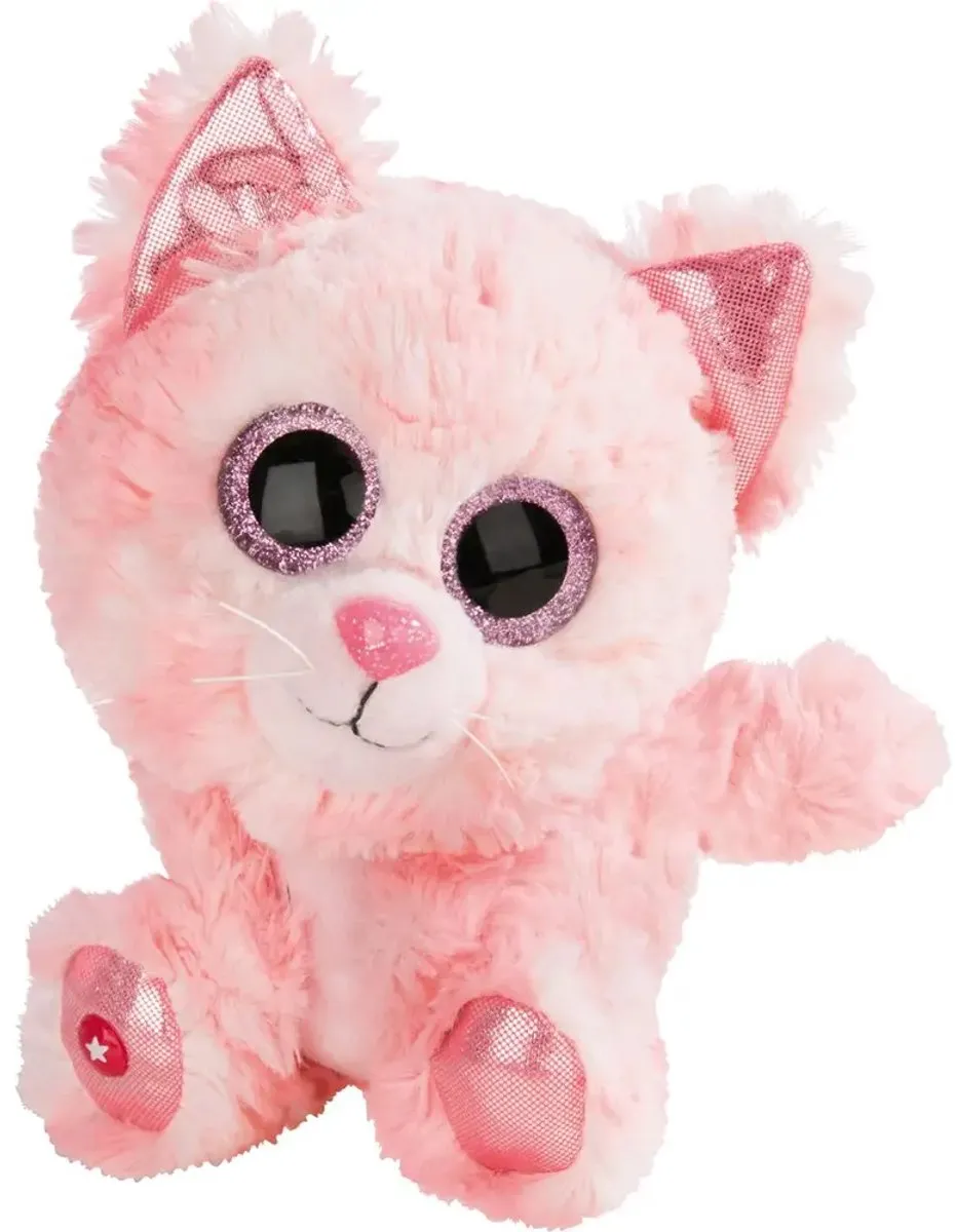 Nici Knuffelkat Glubschis Dreamy Junior 15cm - Roze