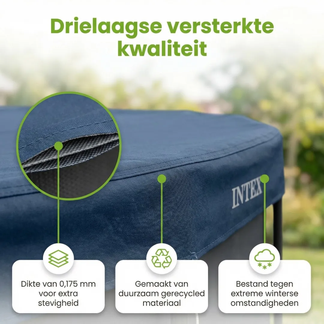 Intex Afdekzeil Round Pool Cover 732cm - Blauw