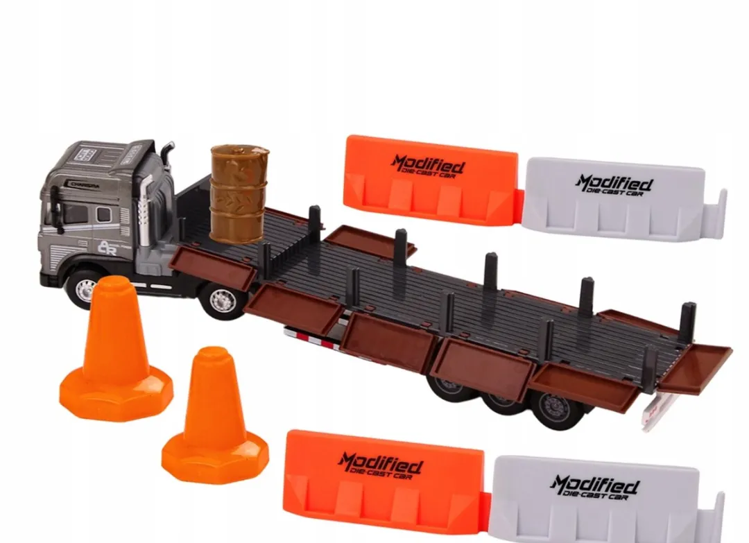 Lean Toys Speelgoed Vrachtwagen met Trailer 1:24