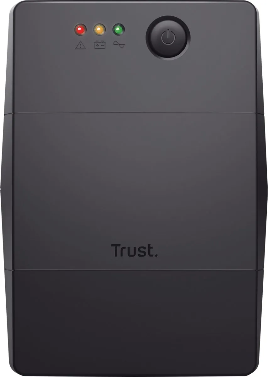 Trust Paxxon UPS 23503 - 0,8 kVA 480W - 2 AC-uitgangen - Zwart