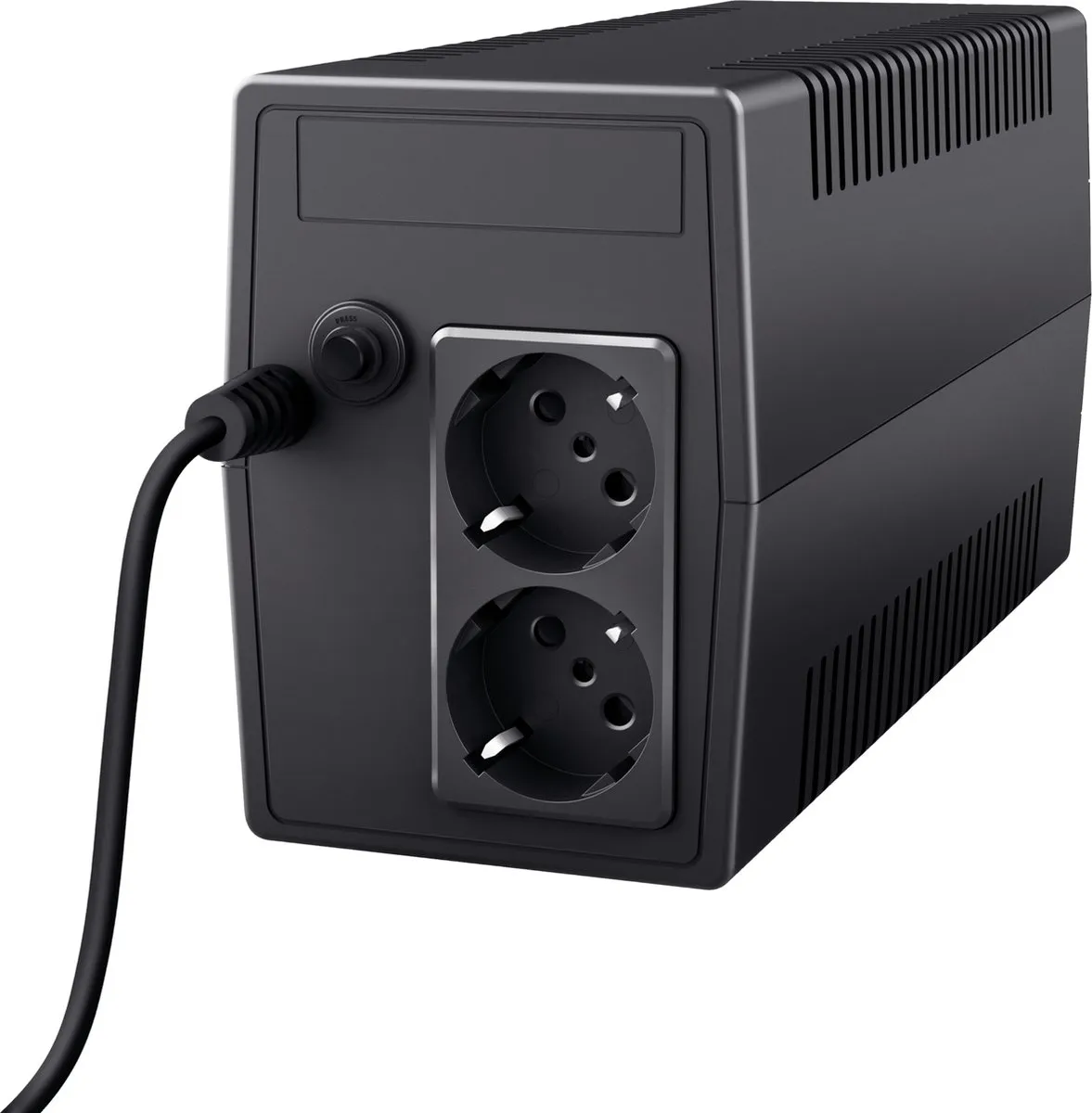 Trust Paxxon UPS 23503 - 0,8 kVA 480W - 2 AC-uitgangen - Zwart