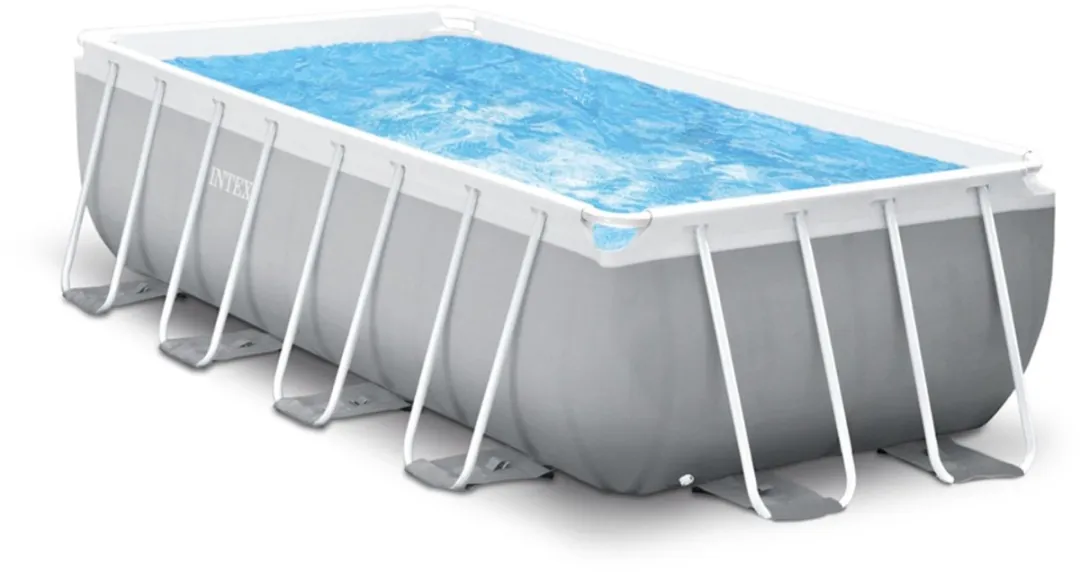 Intex Prism Frame COMFORT Zwembad 400x200x100cm - 6836 Liter - Grijs - afbeelding 4 van 6