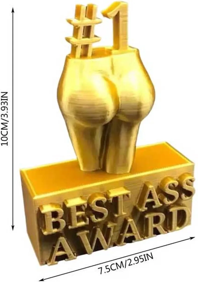 RedParrot Best Ass Award Bokaal - Goud