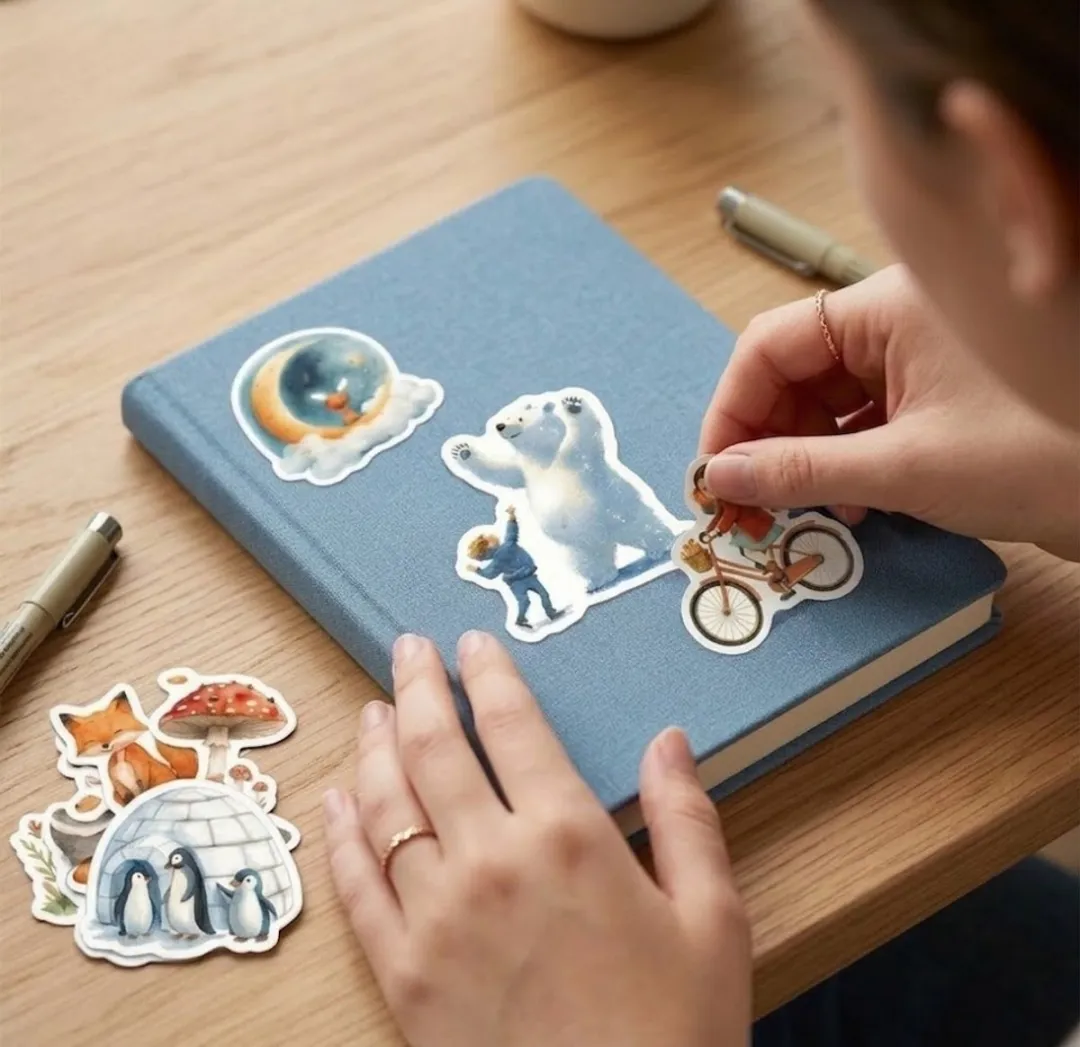 NuveX Multikleur Bosdieren & Bloemen Stickers - 50 Stuks