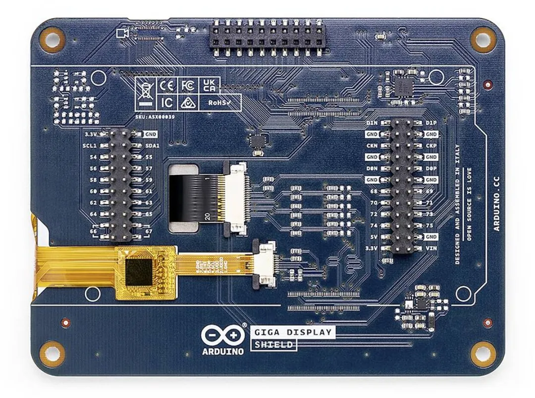 Arduino GIGA Display Shield Touchscreen 10.1cm - 800x480